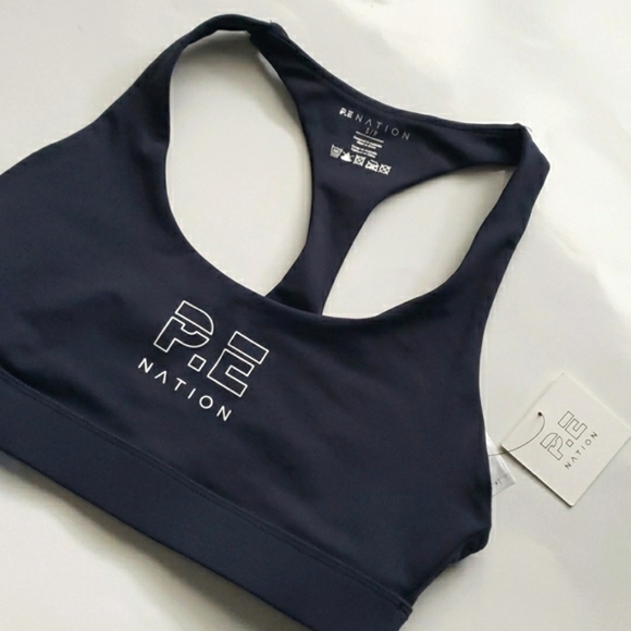 P.E Nation sports bra, navy, NWT Small - Picture 1 of 6